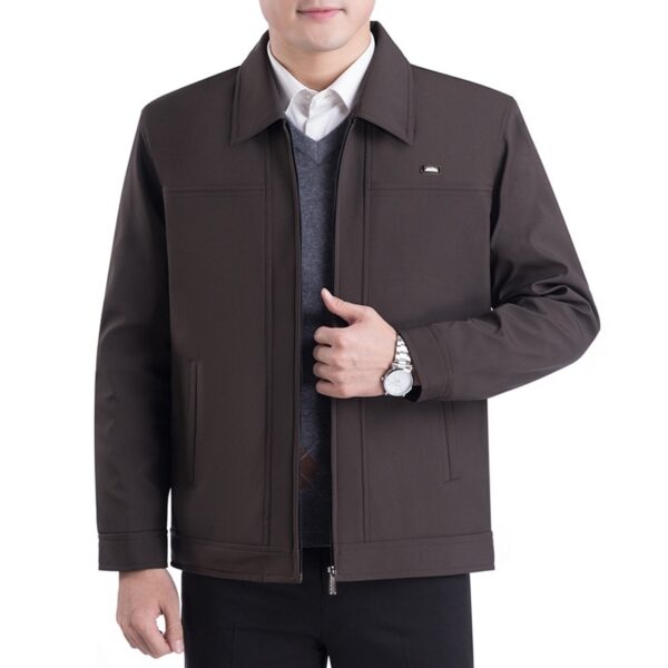 Middle-aged Men's Casual Jacket Autumn Outerwear Top - Image 5