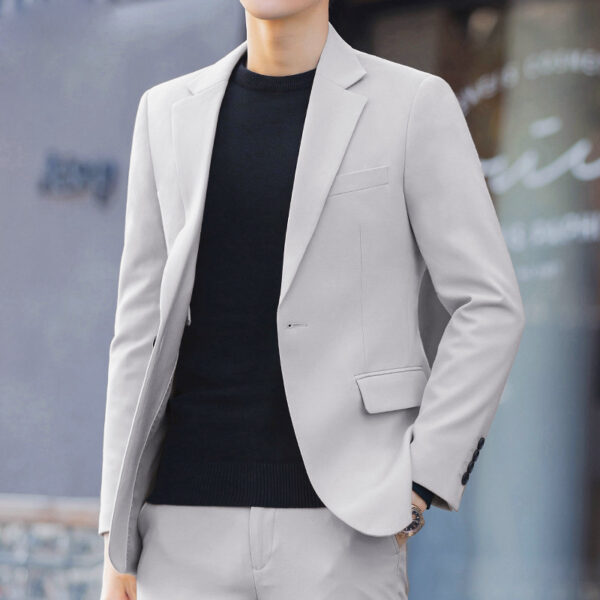 Business Casual Korean-style Slim-fit Trendy High-end Suit Men's Jacket - Image 3