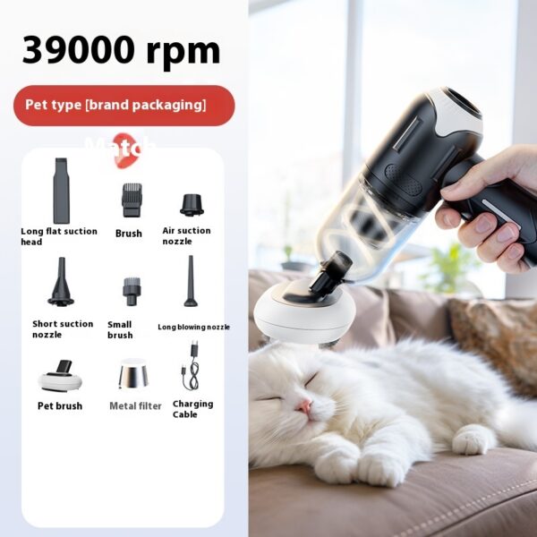 Handheld Portable Cat And Dog Cleaning Supplies Pet Fur Vacuum Cleaner - Image 3