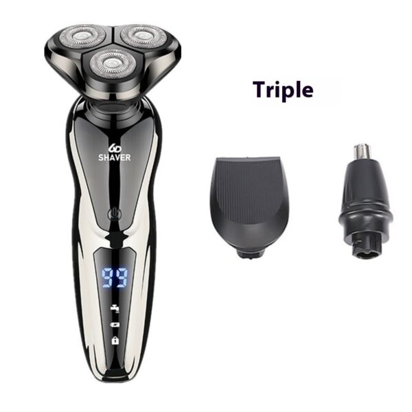 Smart Power Display Fast Charge Fully Washable Multi-function Electric Shaver - Image 2