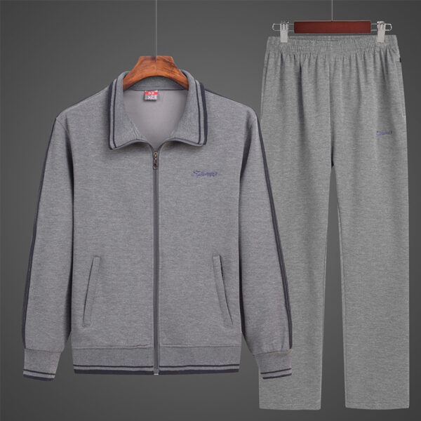 Men's Sport Suit Loose Autumn Winter Sweater Middle-aged And Elderly Casual Sportswear - Image 6