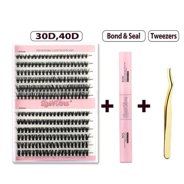 Segmented False Eyelashes Thick Curl Twelve Rows - Image 4