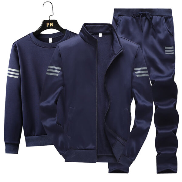 Spring Casual Sportswear Suit Men's Sweater Zipper Jacket - Image 3