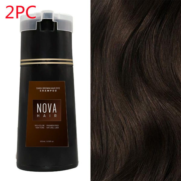 Hair Dyeing Hair Care Shampoo 3-in-1 Natural Fast White Hair Dyed Black Hair Dye Lasting Convenience Men Women Hair Care - Image 5