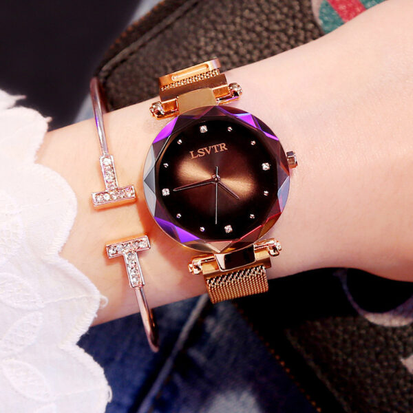 Women's Starry Quartz Lazy Magnet Strap Iron-absorbing Watch - Image 8