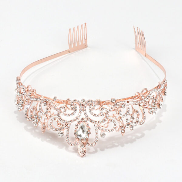 Bridal Alloy Diamond Belt Comb Crown Princess Birthday Party - Image 5