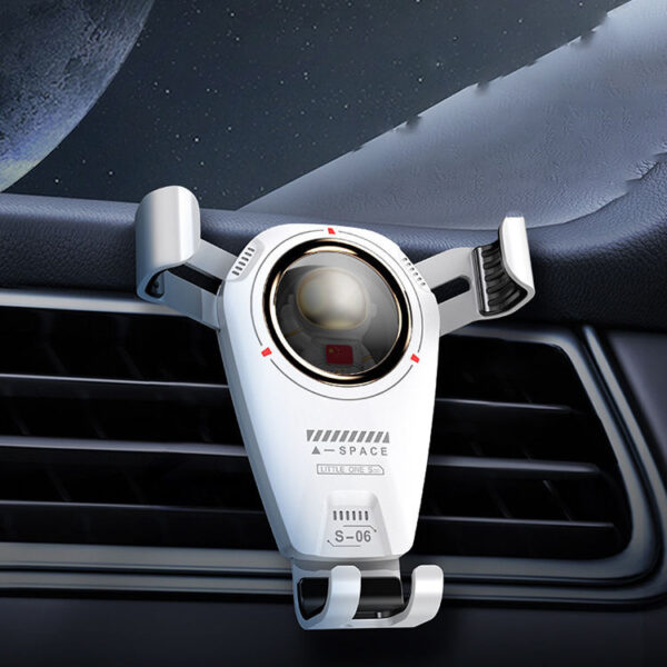 Universal Car Phone Holder Multifunctional 360 Degree Astronaut Theme Car Holder For Phone Car Air Vent Phone Holders For Your Car With Newest Metal Hook Clip, Air Vent Cell Phone Car Mount - Image 4