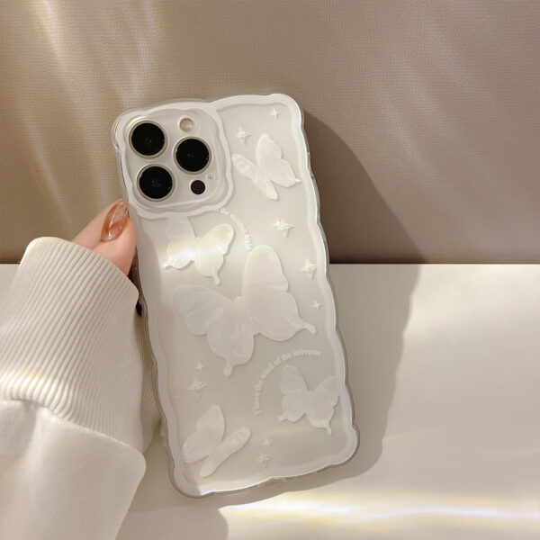 Simple Butterfly Modern Transparent Women's Phone Case - Image 5