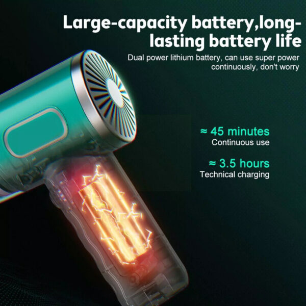 Cordless Hand-Held Vacuum Cleaner Mini Portable Car Auto Home Wireless Handheld Vacuum Cordless, Portable Car Vacuum Cleaner With Powerful Suction And Brushless Motor, Rechargeable - Image 7