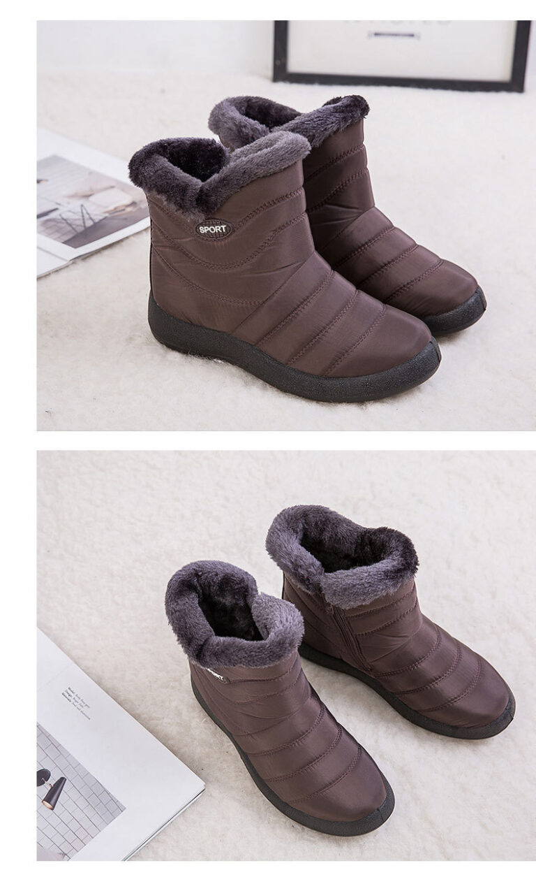 Winter Fashion Plus Size Women Plus Velvet Long Snow Boots - Image 5