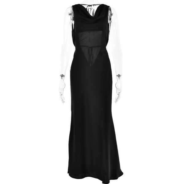 Women's Clothing Banquet Style Evening Lace Up Long Dress - Image 3