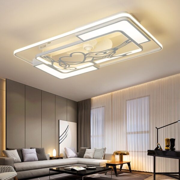 Ceiling Fan Light Thin Living Room Bedroom - Image 9