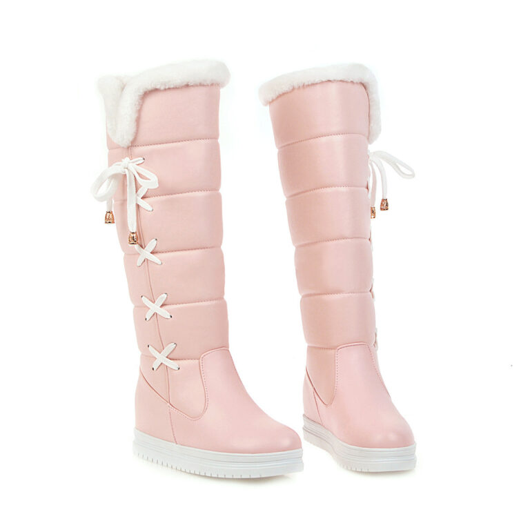 Simple Casual Plus Size Women's Knee-high Snow Boots - Image 4