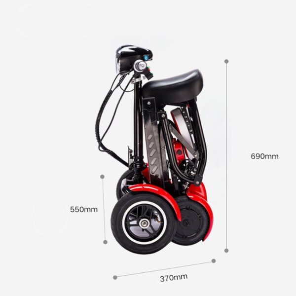 Cyungbok Folding Mini Four-wheel Adult Electric Bicycle Transport Scooter For The Elderly - Image 5