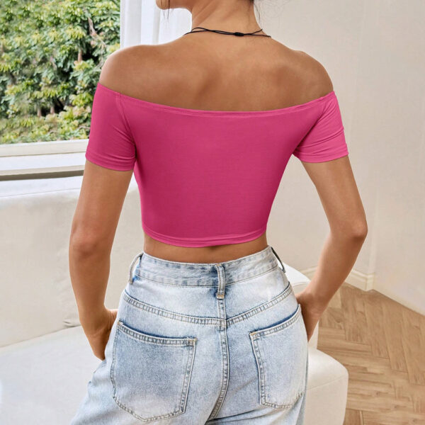 New Off-the-shoulder Short Top For Women - Image 3