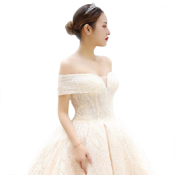 Dreamy Word Shoulder Is Thin, European And American Long Tail, Palace Fantasy Super Fairy - Image 2