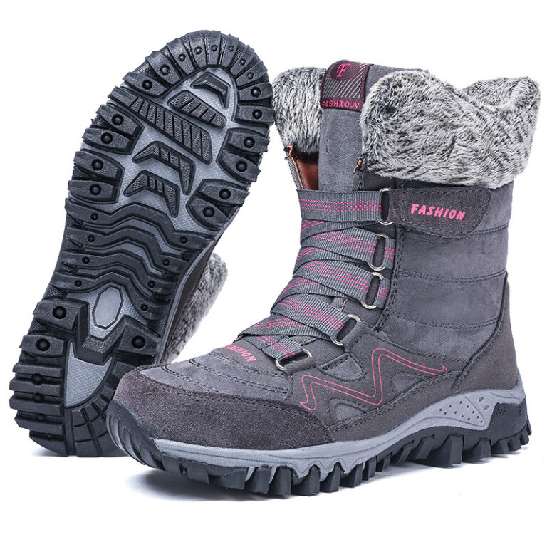 Snow boots high-top plus velvet padded non-slip cotton boots - Image 5