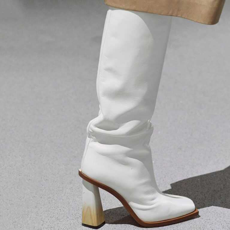 Square toe chunky heel mid boots - Image 5