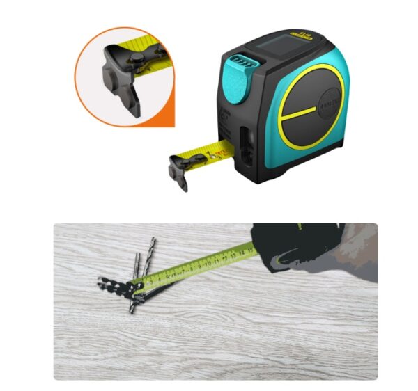 2 In 1 Laser Tape Measure Tool Electronic Distance - Image 8