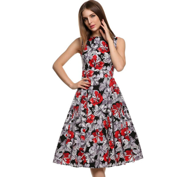 Vintage print dress - Image 9