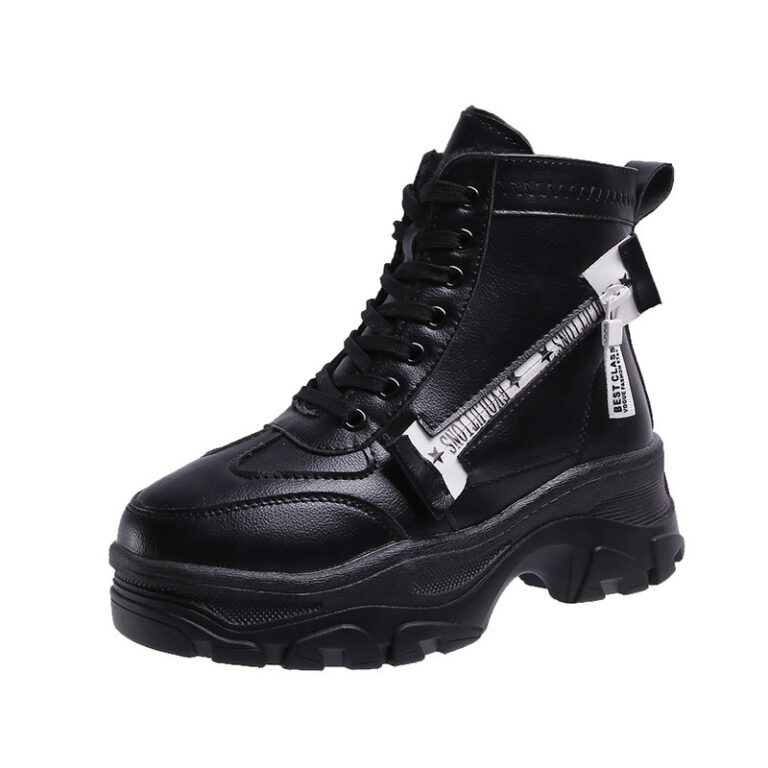 Zipper solid Martin boots - Image 3