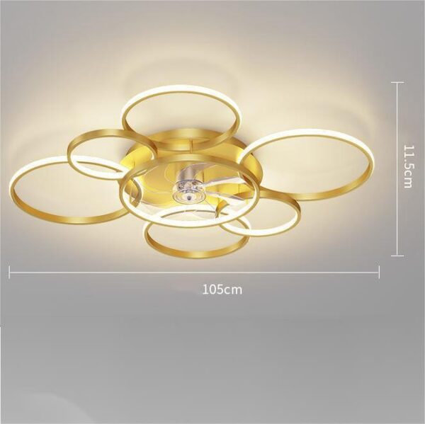 Ceiling Suction Living Room Bedroom Fan Light - Image 2