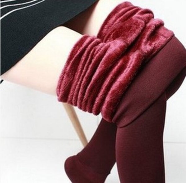 Fleece Leggings Winter Warm Thick High Stretch Plus Velvet Skinny Fitness Woman Pants Suitable Weight 45-75kg - Image 7