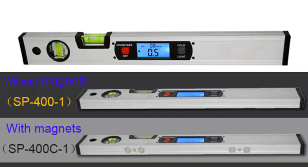 Magnetic angle meter, angle ruler, digital display level ruler, electronic level ruler, digital slope meter, 400MM angle ruler water. - Image 6