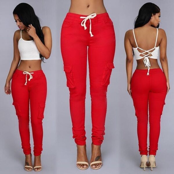 Women's multi-bag casual pants - Image 2