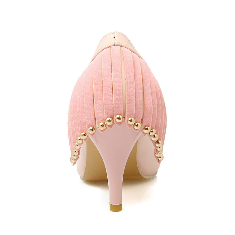 Tassel rivet high heel shoes - Image 5