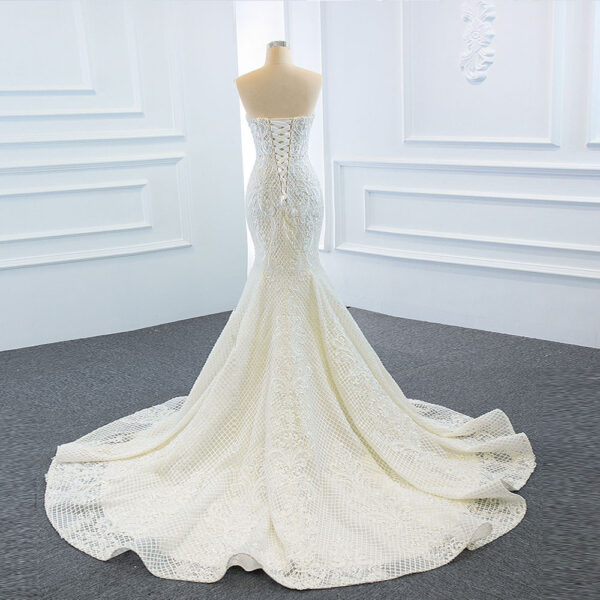 The Wedding Dress Wears Two Fishtail Tail Tube Tops, The Temperament Is Thin And Dreamy - Image 5