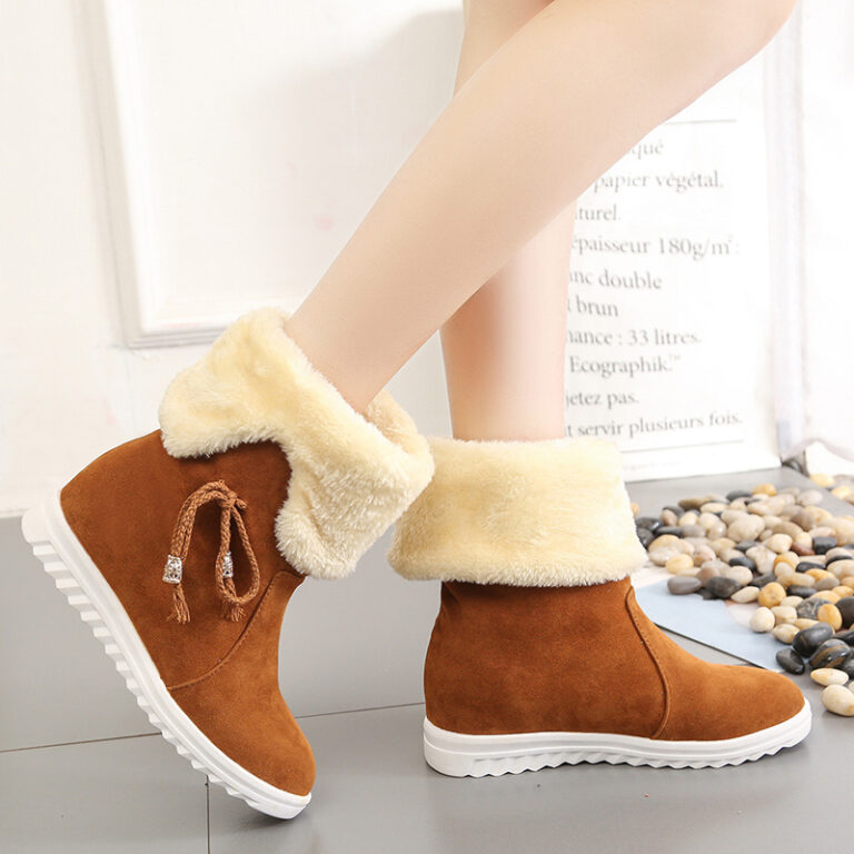 Two-wear cotton shoes with fleece to keep warm - Image 3