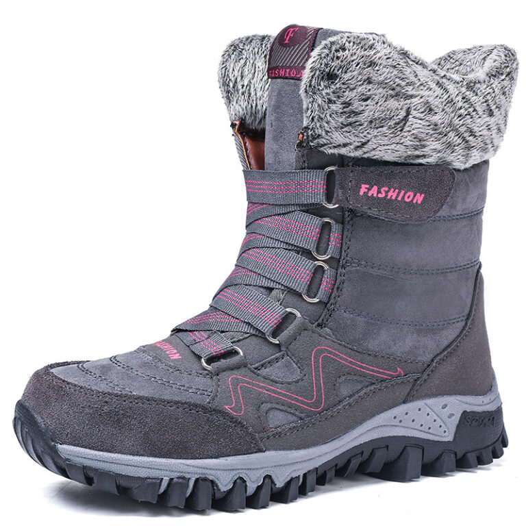 Snow boots high-top plus velvet padded non-slip cotton boots - Image 7