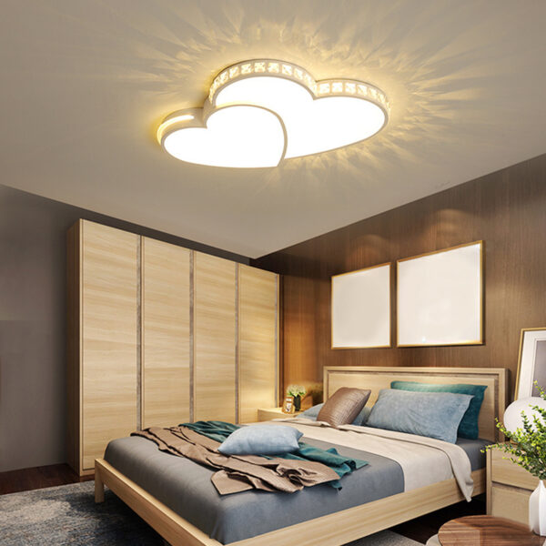 Children's Room LED Ceiling Light Dining Room And Study Room Bedroom Heart-shaped Light - Image 3