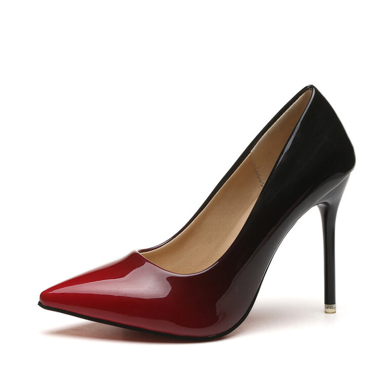 High heels stiletto single shoes gradient color - Image 2