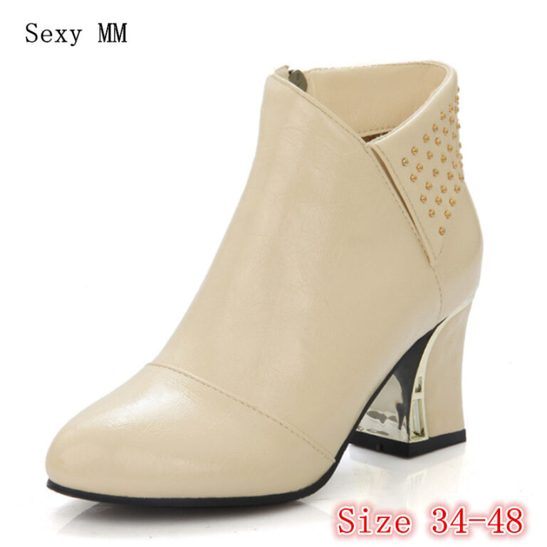 High-heeled thick-heeled women's boots short boots - Image 4