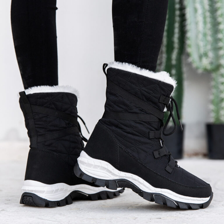 Thick Plush Plus Velvet Warm Women Snow Boots - Image 3