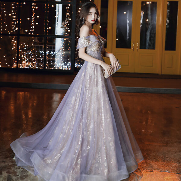 Retro Court Banquet Temperament Ladies Long Dress - Image 8