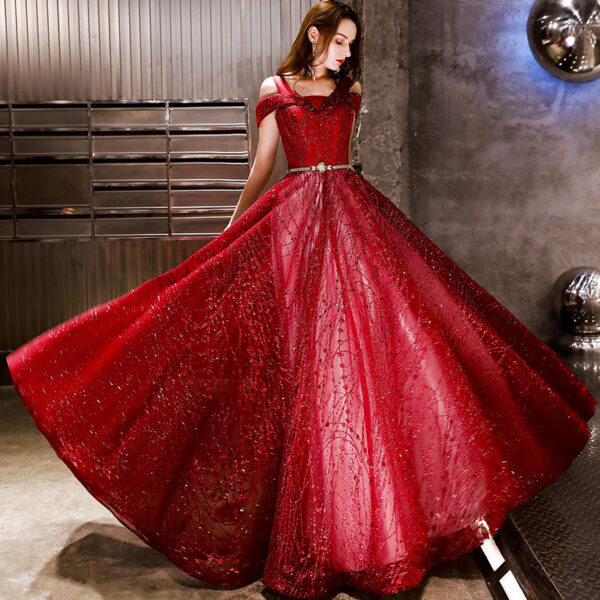 Noble And Elegant Long Evening Dress - Image 5