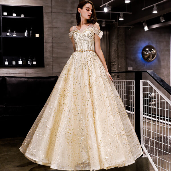 Noble And Elegant Long Evening Dress - Image 4