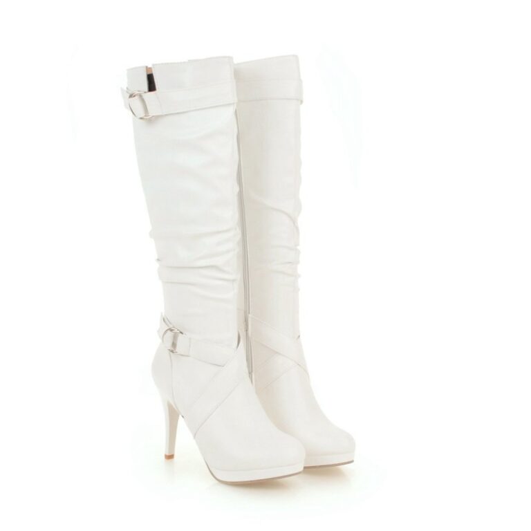 Fashionable And Simple High-Heeled Platform Stiletto Boots - Image 7