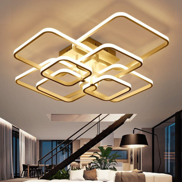 Living Room Lamp Simple Modern Creative Square Dining Room Bedroom Lamp - Image 5