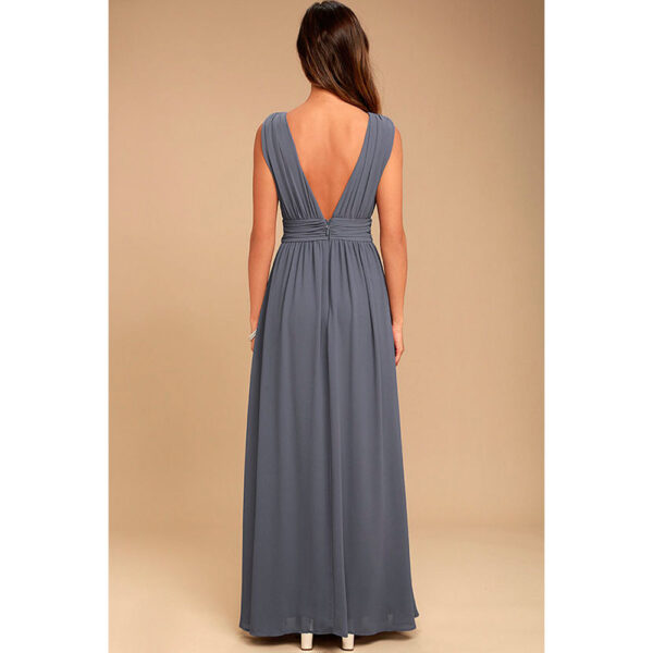 Women's Fashion Deep V Sleeveless Long Dress - Image 6