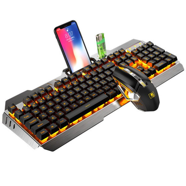 Xinmeng 670 Wireless Charging Keyboard And Mouse Set Game Luminous Keyboard And Mouse Set Cross-Border Ebay Amazon - Image 4