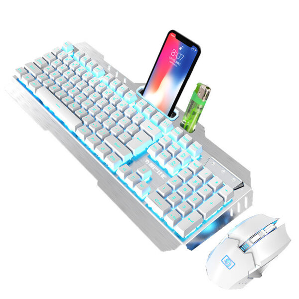 Xinmeng 670 Wireless Charging Keyboard And Mouse Set Game Luminous Keyboard And Mouse Set Cross-Border Ebay Amazon - Image 3