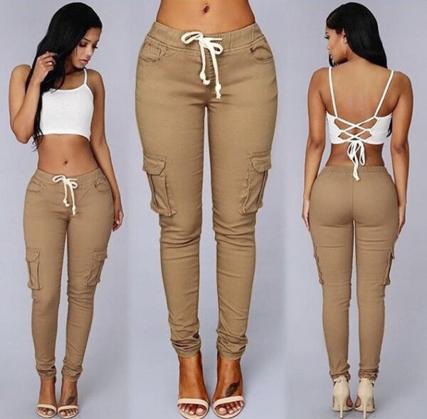 Women's multi-bag casual pants - Image 10