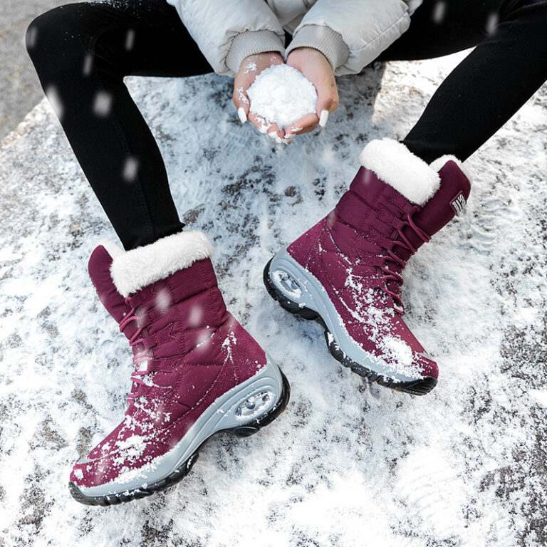 Plush high-top snow boots - Image 3