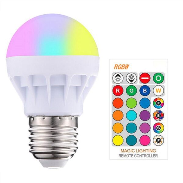 Colorful led bulb light rgb 3w bulb full color bulb - Image 2