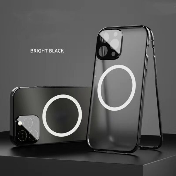 New Phone Case Magsafe Magnetic All-inclusive Double-sided Glass Anti-fall Shell - Image 4