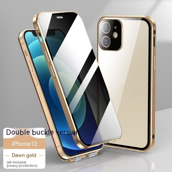 New Applicable Phone Case Double-sided Buckle Glass Privacy - Image 2